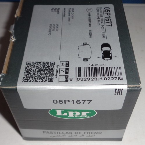 05p1677 lpr kit pastiglie - lpr,