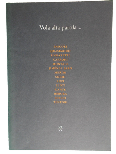 Vola alta parola - vola, poesie