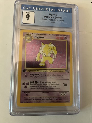 1999 pokémon tcg hypno - pokémon, fossil