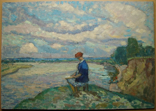 Dipinto olio sovietico - , ucraino