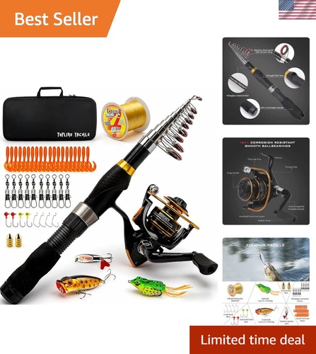 Canna pesca pieghevole e - canna,