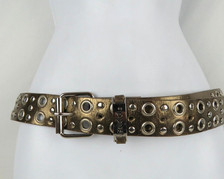 Cintura Mudd Y2K pelle oro