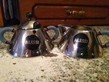 Alessi cremiera/piccola lattiera e zuccheriera  in acciaio design M.Graves