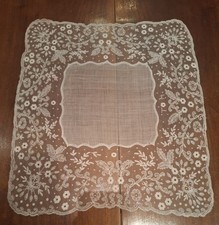 Antico Fazzoletto Ricamo A