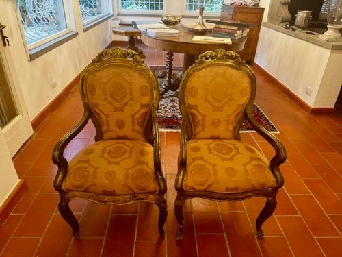 Coppia sedie antiche - sedie,