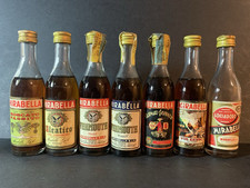 7 mignon liquore vintage Distilleria Mirabella (Sicilia, Marsala) Anni ‘80