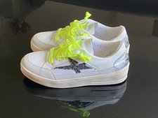 Sneakers Denny Rose Donna Bianche con Dettagli Neon e Glitter / Women’s Sneakers