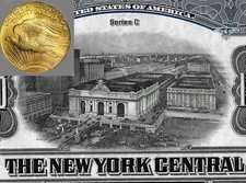 1921 * STAZIONE CENTRALE NEW YORK * LA PIU' GRANDE AL MONDO * BOND IN ORO 5% &