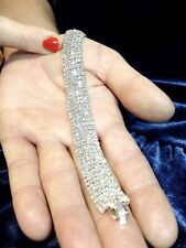 Bracciale Donna SWAROVSKI ORIGINALI Tennis Cristalli Argento Gioelli Sposa oro