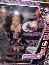 Monster High, Bambola CLAWDEEN WOLF 1 Wave Figlia del Lupo Mannaro RARA