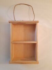 Bacheca mensola doppia legno naturale Stamperia Decorabilia 24 x 16 cm NUOVA