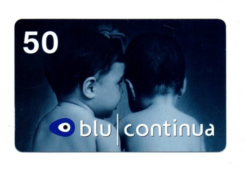 Scheda telefonica blu continua - blu,