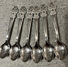 6 Cucchiaini da collezione vintage Rolex Bucherer Lugano