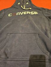 Felpa con cappuccio converse blu scuro tg. L