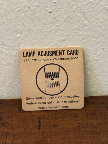 Carta per regolazione lampada - per,