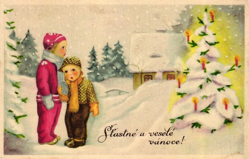 Natale cartolina ceca - natale,,