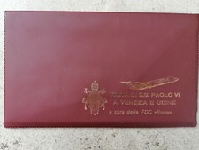 VATICANO SET COMPLETO BUSTE VIAGGIO PAOLO VI A VENEZIA E UDINE ENTRA FOTO