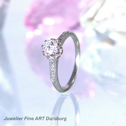 Anello oro bianco 585 - oro, 18k