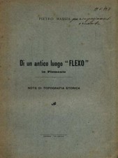 DI UN ANTICO LUOGO FLEXO IN PIEMONTE MASSIA PIETRO TIP. SOCIALE 0000 