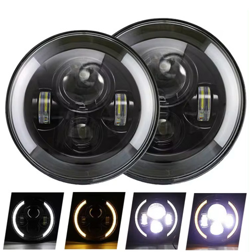 Coppia fari led pollici drl - fari,