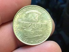 1996 ITALY 200 LIRE COIN -