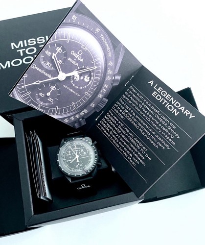 Omega swatch speedmaster - x,