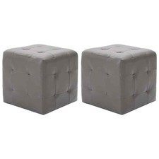 vidaXL Comodini 2 pz Grigio
