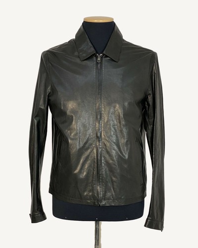 Giacca uomo vera pelle nero