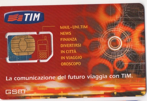 Tessera scheda carta gsm - scheda,