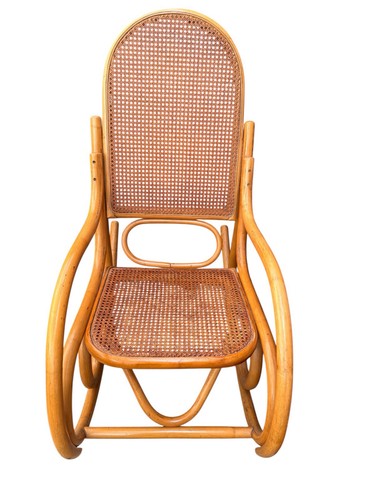 Sedia dondolo stile - a, thonet"