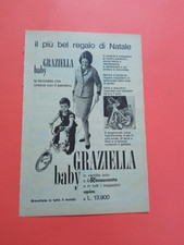 PUBBLICITA 1964 BICICLETTA GRAZIELLA BABY PIEGHEVOLE LA RINASCENTE MAMMA BAMBINO