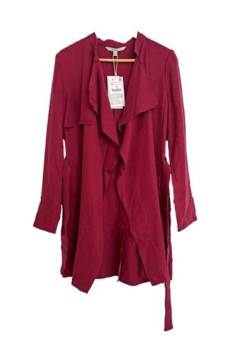 Zara belted midi trench coat - midi,
