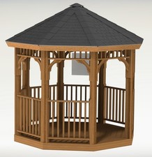 Gazebo ottagonale piani di