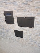 SPORTELLO IN ALLUMINIO PER CONTATORE ACQUA-LUCE-GAS  SU MISURA