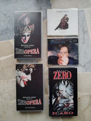 Renato zero lotto raro vhs - zero,