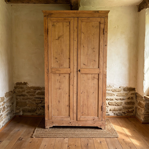 Antico armadio legno grezzo - grezzo, al
