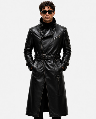 Cappotto lungo trench uomo
