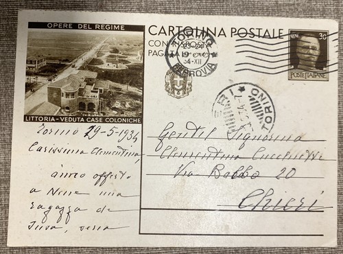 Cartolina opere del - cartolina, regime