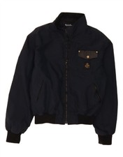 REFRIGIWEAR Giacca Bomber Cruz Uomo UK 38 Medium Blu Navy Nylon VM08