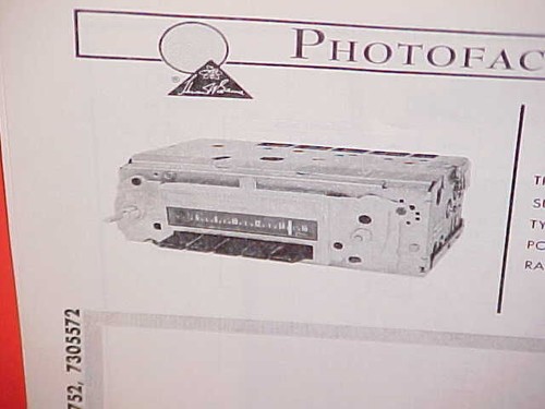 Manuale servizio radio pontiac - manuale,