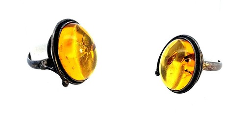 Anello ambra 925 argento - in,