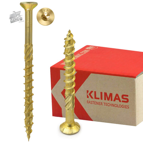 Viti legno torx 6x70mm - 6x70mm, gialle
