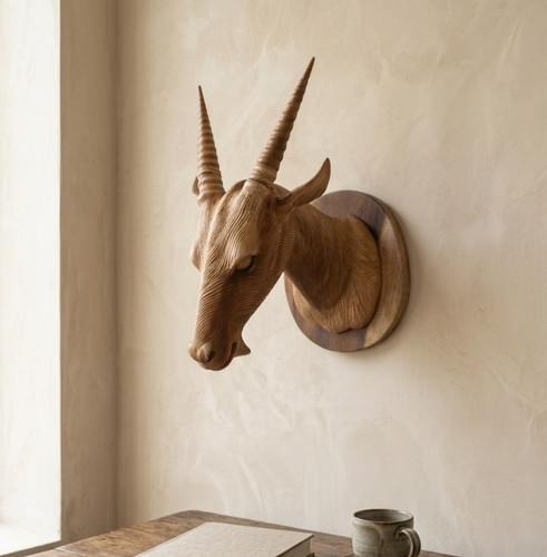 Wandtrophäe antilope legno - antilope, in