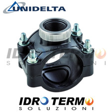 RACCORDO PRESA STAFFA IRRIGAZIONE PER TUBI PE CON USCITA FILETTATA FEMMINA