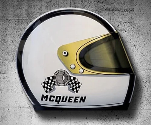 Insegna stile casco steve - insegna,