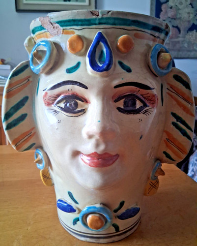 Testa moro ceramica - testa, di