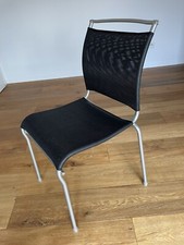 Calligaris schienale in rete nero sedia impilabile sedia da visita sedia da terrazza