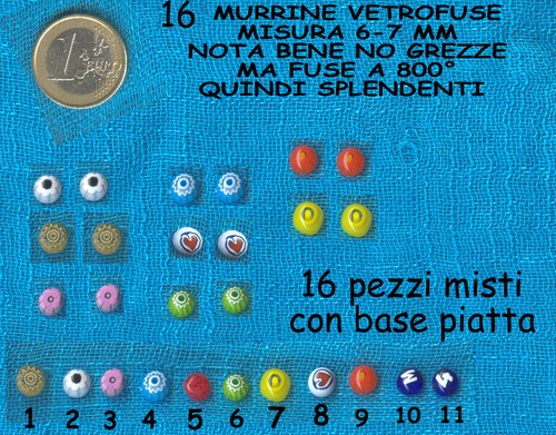 Murrine murano cotte - 16,