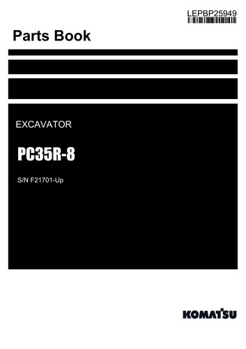 Komatsu pc35r manuale - komatsu,