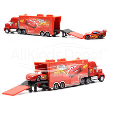 Disney Pixar Cars Mack Camion Trasportatore con Fulmine McQueen | 95 Rust-Eze